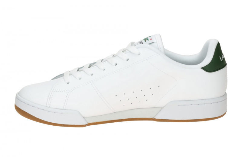 Lacoste Carnaby Cup Schuhe Sneakers weiß grün Leder 0036