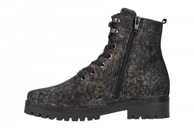 Waldläufer Hanako Stiefel schwarz bunt 338813