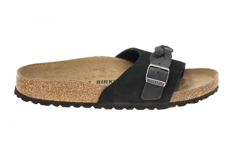 Birkenstock Oita Braided Pantolette schwarz SCHMAL 1030549