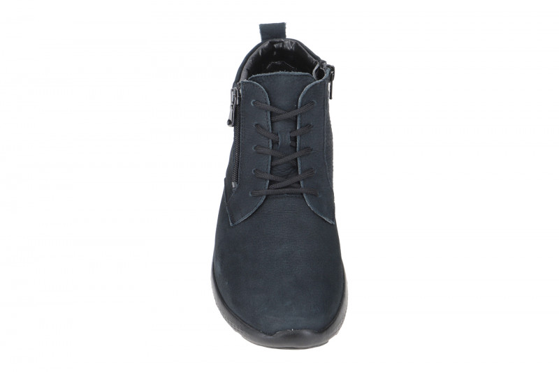 Waldläufer Ira Stiefelette blau M-Weite Nubuck