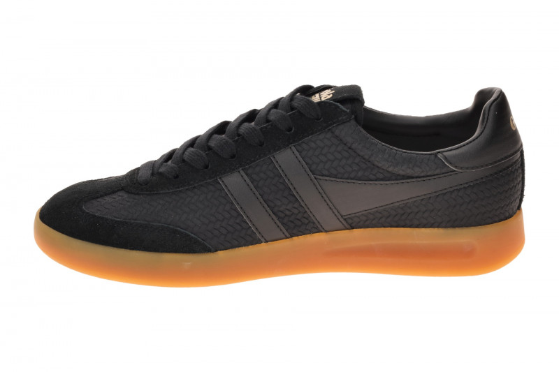 Gola Cyclone Marque Schuhe Sneakers schwarz Herren Flecht CMB922