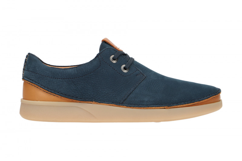 Clarks Oakland Schuhe blau Nubuck