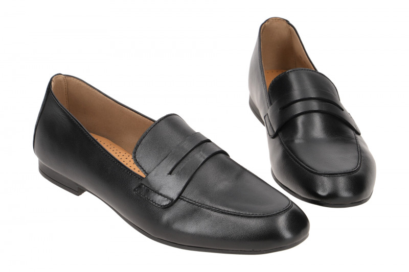 Gabor Schuhe Slipper schwarz Nappa 85.213.27