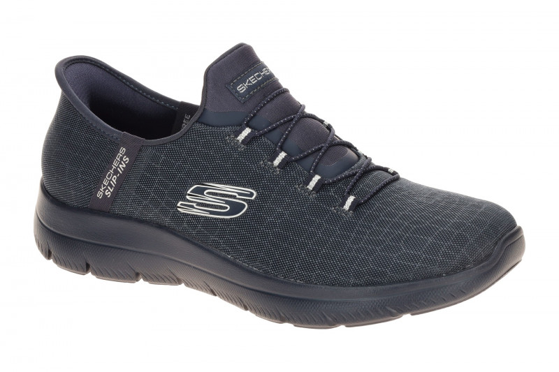 Skechers Summits Schuhe blau Glitzer SLIP-INS 150128