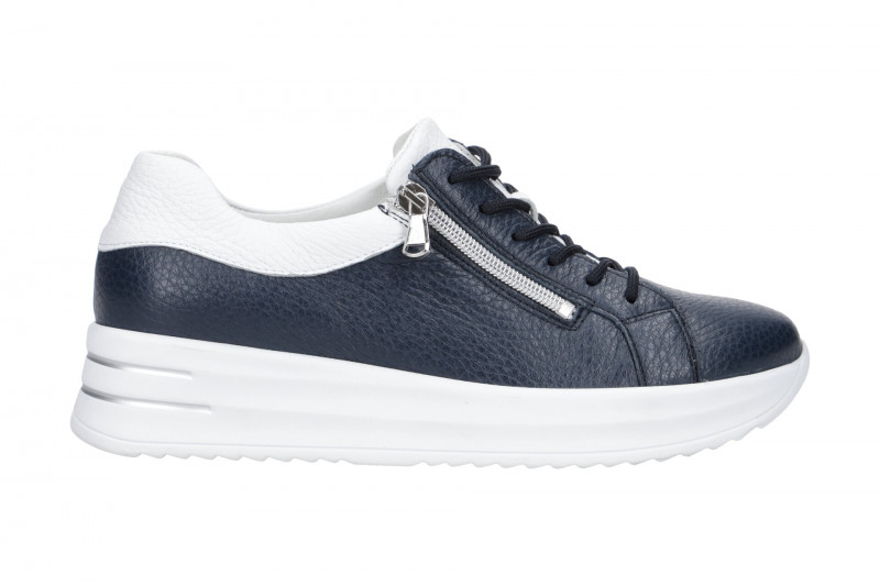 Waldläufer Arianna Plateau Schuhe blau weiß 755006