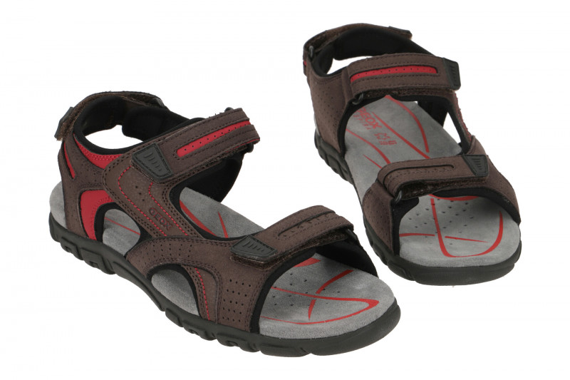 Geox Sandale Strada braun rot U8224D