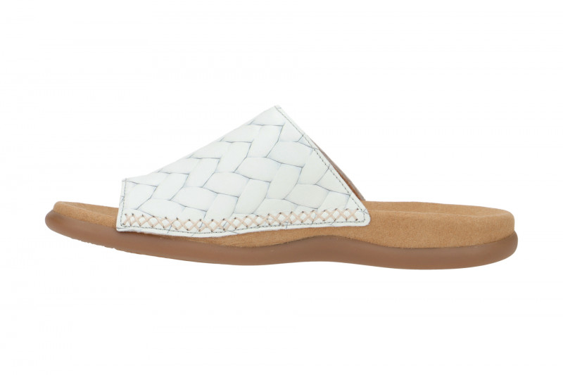 Gabor Zehentrenner Pantolette hellgrau braid 83.700.46