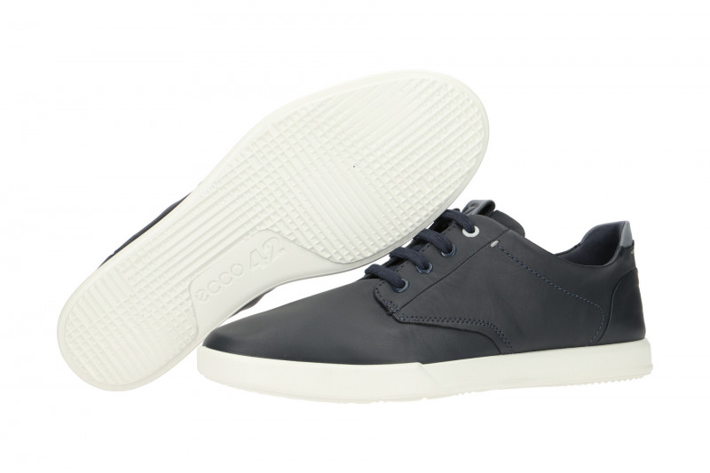 Ecco Collin Schnür Schuhe blau weiß