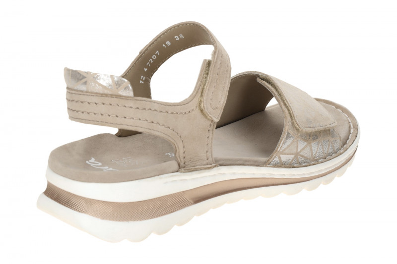 ara Tampa Sandale beige silber gemustert 12-47207