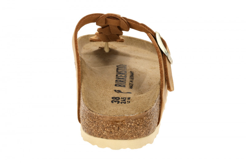 Birkenstock Gizeh Braided Pantolette braun SCHMAL 1021336