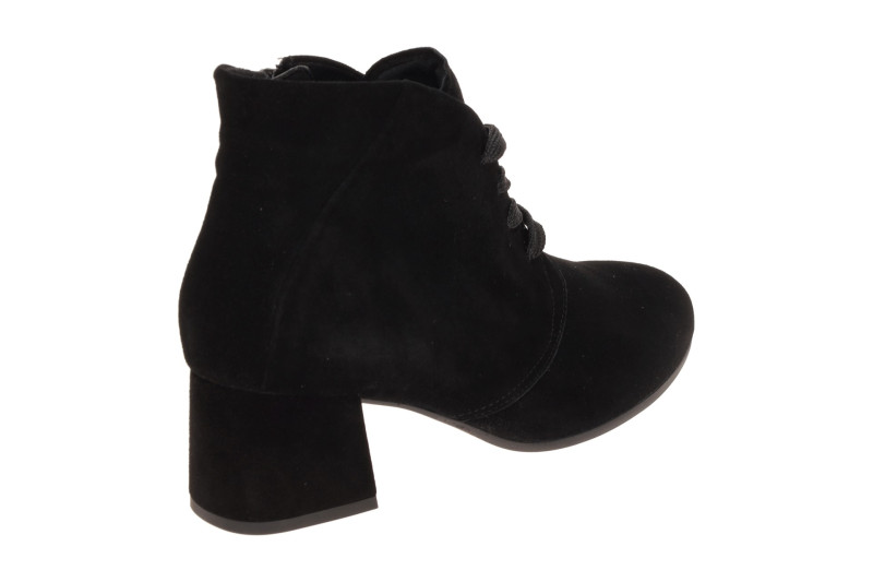 Gabor Stiefelette Ankle Boots schwarz Samt H-Weite 8063.02.001