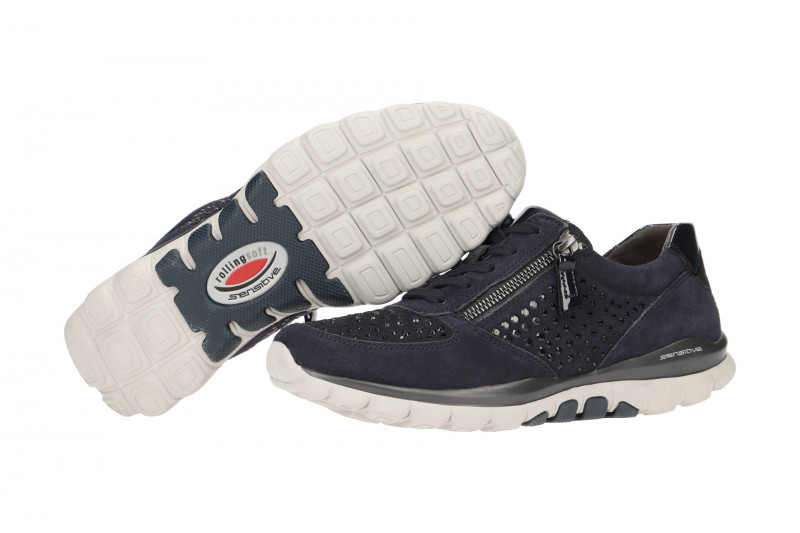 Gabor RollingSoft Schuhe blau Strass 96.968.86