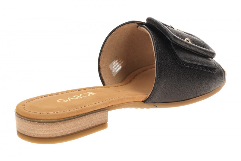 Gabor elegante Pantolette schwarz Glattleder 82.791.57