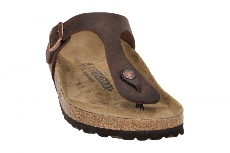 Birkenstock Gizeh Pantolette braun Normal-Weit 743831
