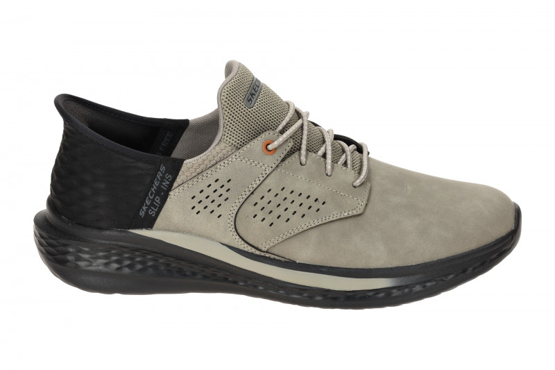 Skechers Slade Slipper Schuhe grau cement Slip-Ins 210890