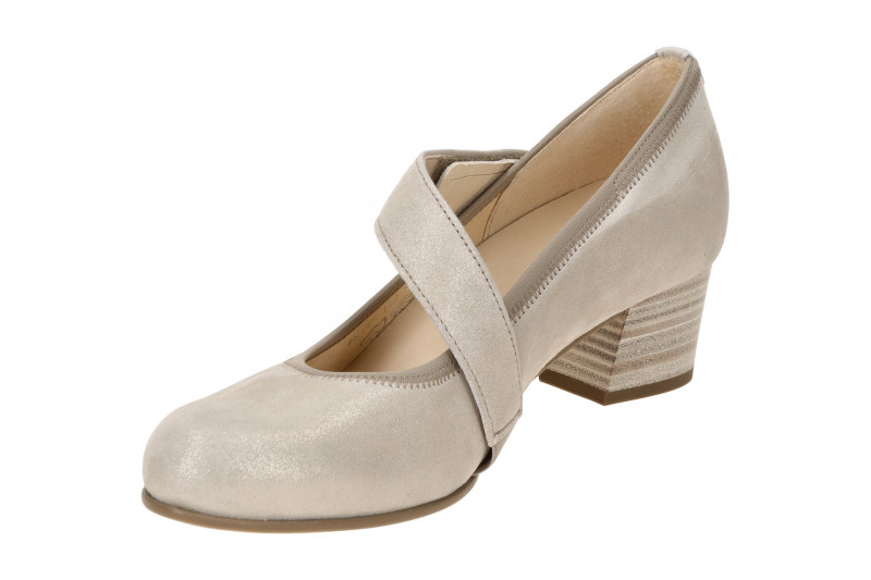 Gabor Pumps grau metallic H-Weite 66.149.14