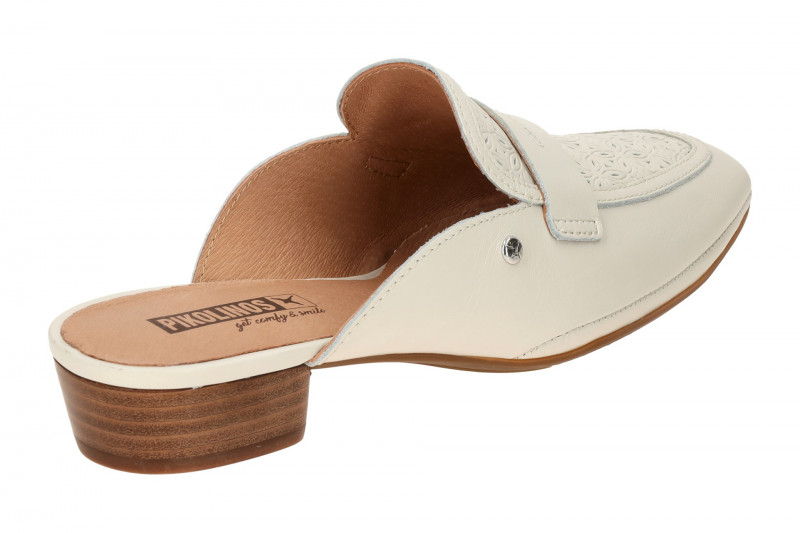 Pikolinos Alameda Pantoletten weiß Blüten W1N-5899C1