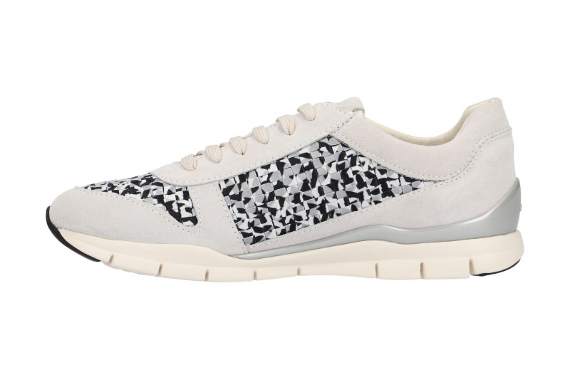 Geox Schuhe Sukie weiß grau karo