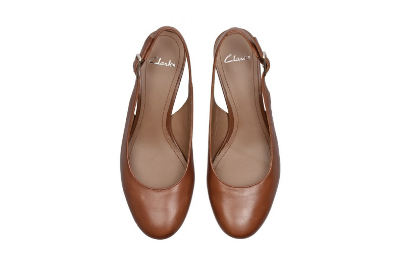 Clarks Sling Pumps Treva Abstract - braun