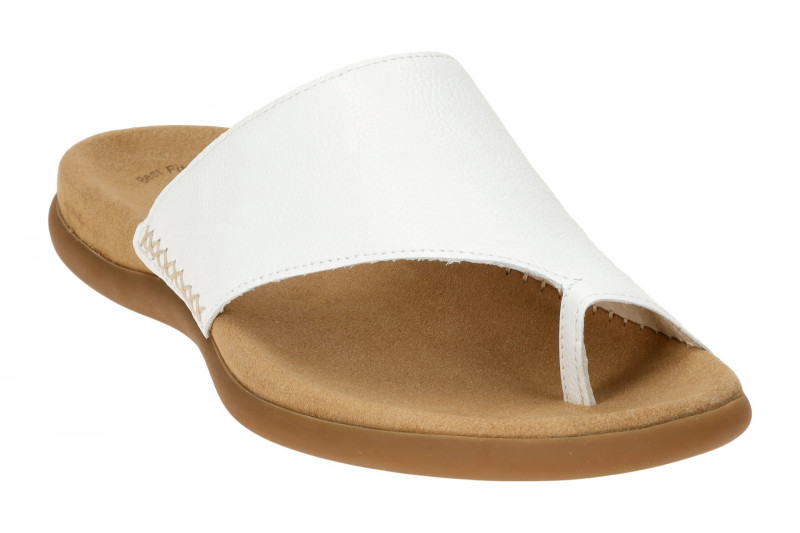 Gabor Pantolette weiß Zehentrenner 03.700.21