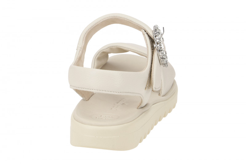 Paul Green Sandale beige biscuit Strassschmuck 6006