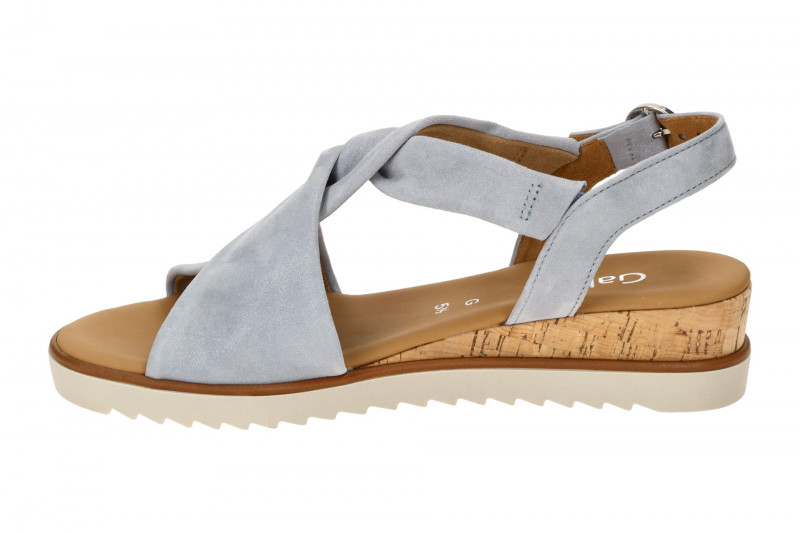 Gabor Genua T-Steg Sandale blau azur Glitzer 62.751.16