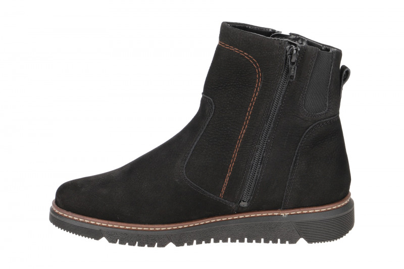 Waldläufer Gesa Stiefelette schwarz dünn gefüttert K-Weite
