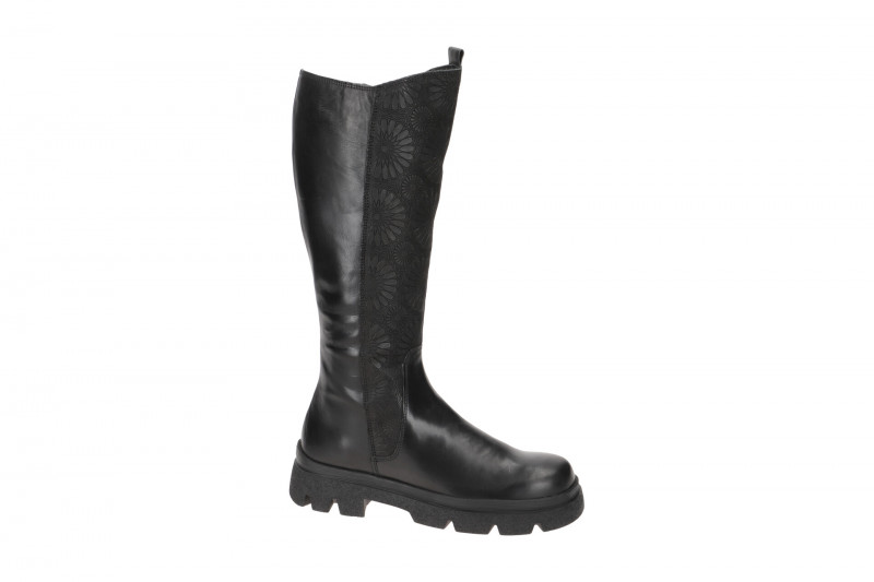 Think Kangae Plateau Schaft Stiefel schwarz Effekt 673