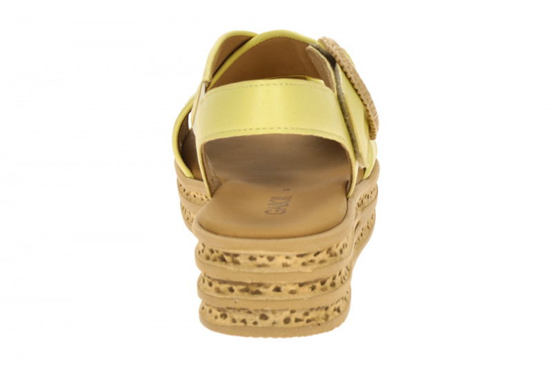 Gabor Plateau Sandale gelb Nappa 84.556.23