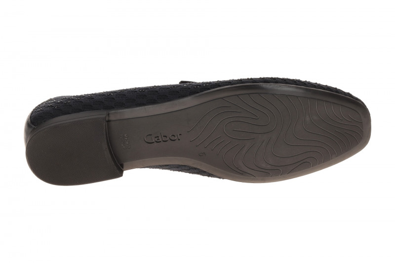 Gabor Slipper Loafer blau Strass Funkel 85.216.49