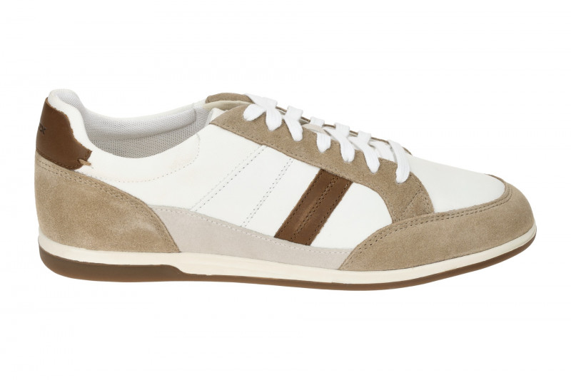 Geox Renan Schuhe Sneaker weiß braun U454GA