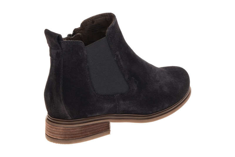 Gabor Stiefelette blau Velour 8040.03.005