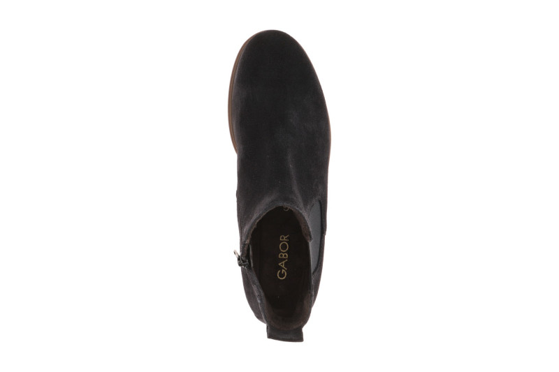 Gabor Stiefelette blau Velour 8040.03.005