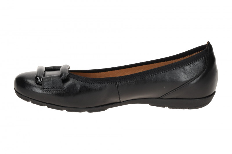 Gabor Schuhe Ballerina Slipper schwarz Nappa 74.166.27