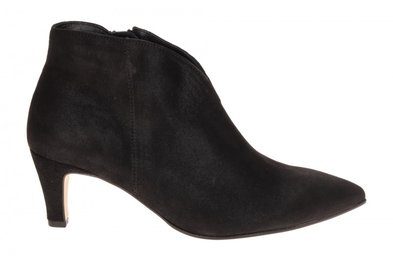 Gabor Stiefelette schwarz V-Schnitt High-Heels 8017.01.006