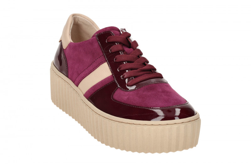 Gabor Schuhe lila Plateau Schnür Sneakers 53.203.10