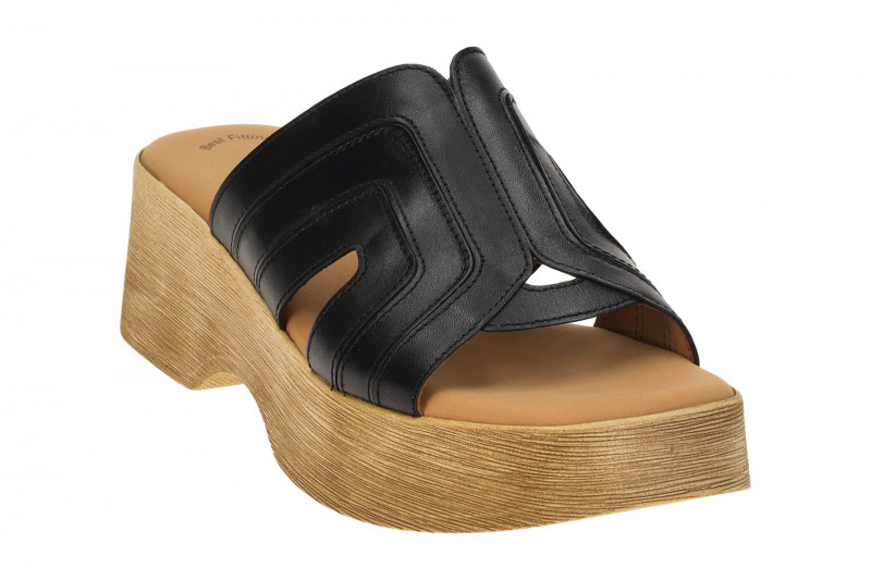 Gabor Fashion Plateau Pantolette schwarz Nappa 64.521.27