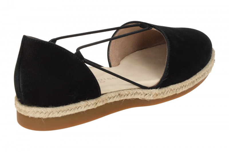 Paul Green Schuhe Espadrilles schwarz Nubuck 2856