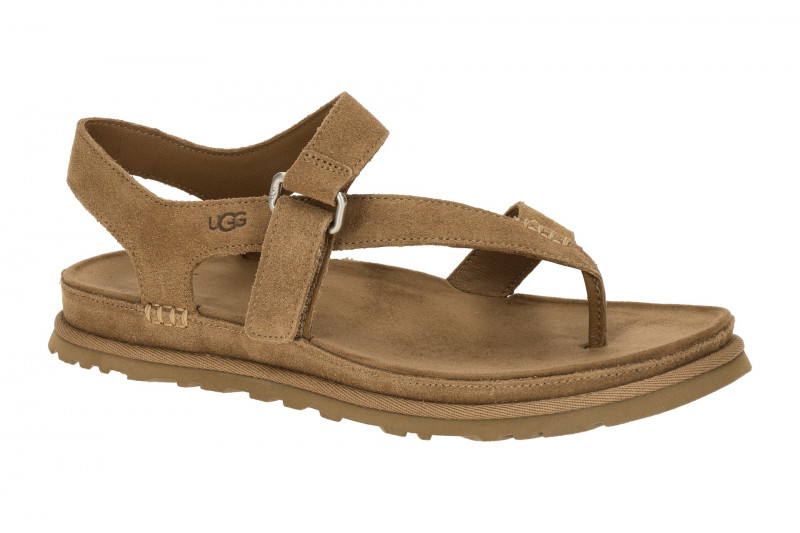 UGG Goldengaze Toe Post Zehentrenner Sandale braun 1175134