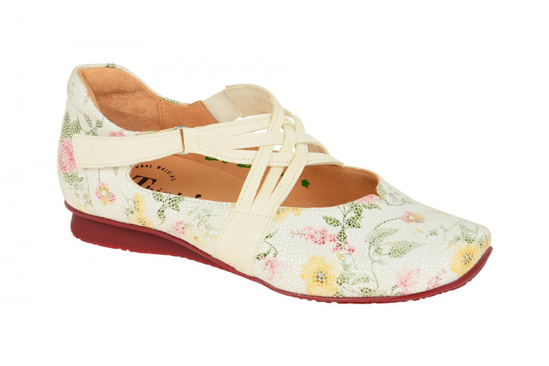 Think Chilli Schuhe weiß effekt Blumen