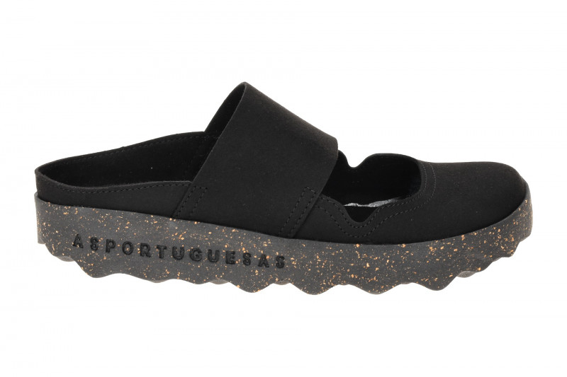 Asportuguesas Cana Pantoletten Damen schwarz Clogs