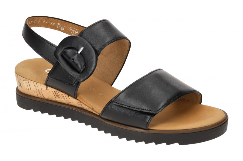 Gabor Comfort Keil Sandale schwarz Nappa 82.752.57