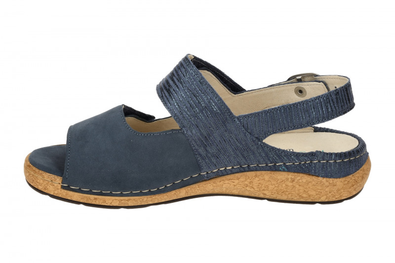 Waldläufer Heliett Sandale blau jeans K-Weite 681003