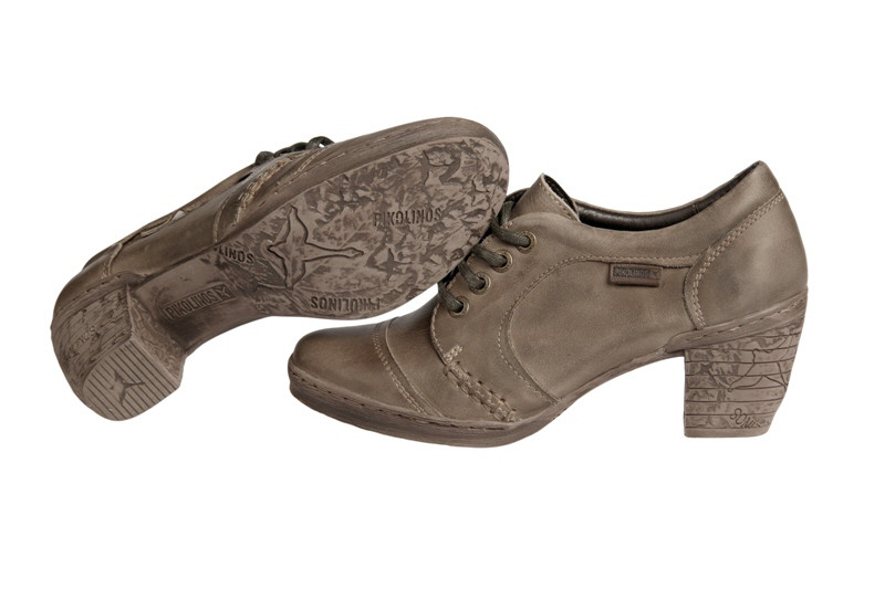 Pikolinos 839-8666F Schnür- Pumps kahki grau