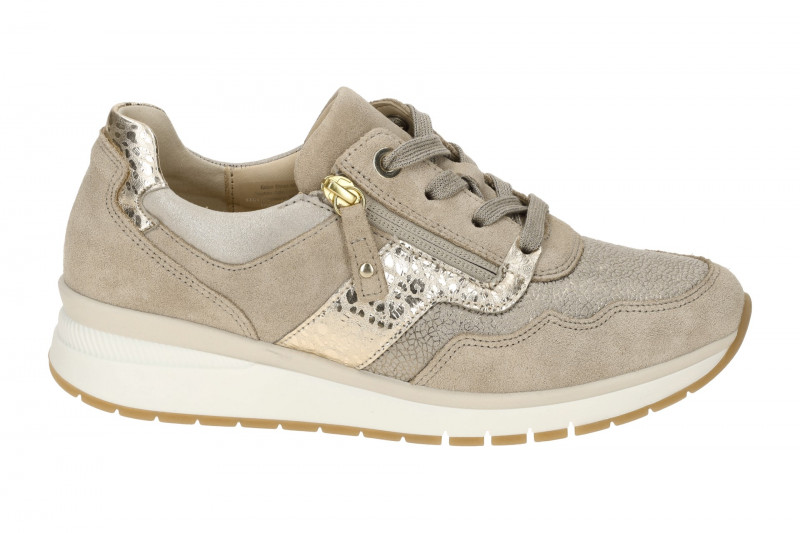 Gabor comfort Sneaker Schuhe beige gold K-Weite 66.306.62