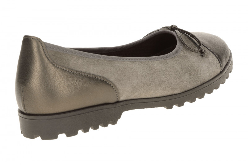 Gabor Ballerina grau taupe Schimmer Velour 3007