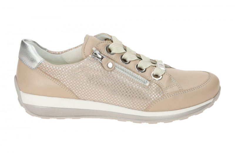 ARA Osaka Schuhe Sneaker beige silber Effekt 12-44587