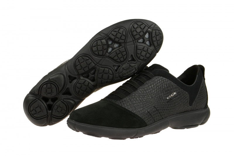 Geox Nebula Slipper schwarz Glitter