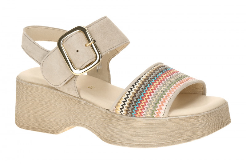 Gabor Fashion Plateau Sandalette grau multi 84.526.40