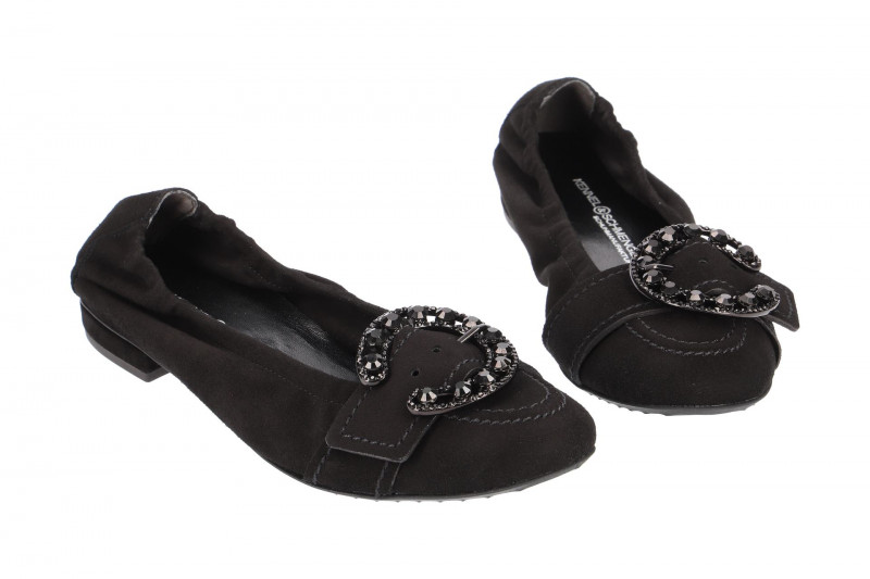 K&S Malu Ballerinas schwarz Crystal 10290